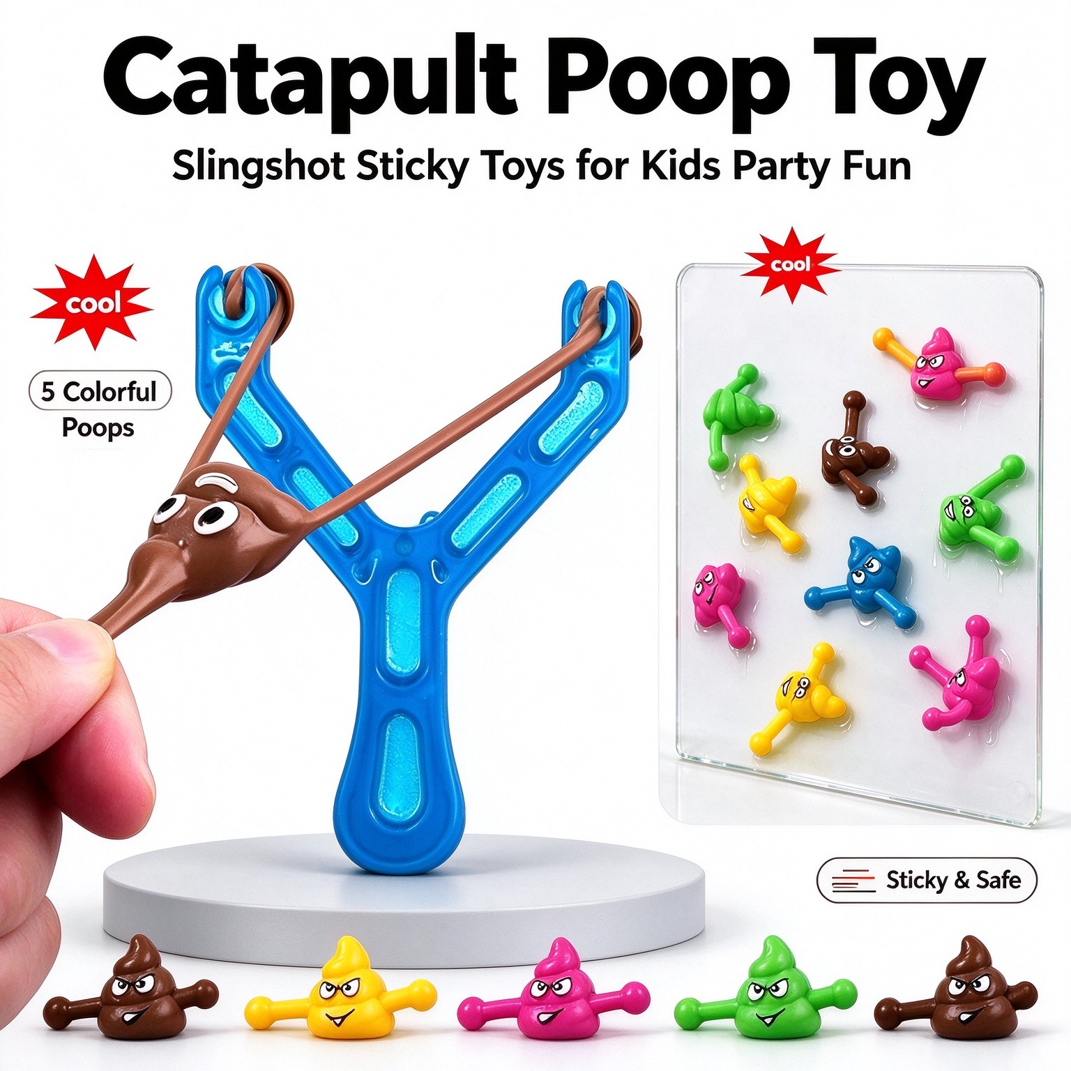 Fake Poop Gag Gift - 5 шт. Имитация экскрементов для рогатки,