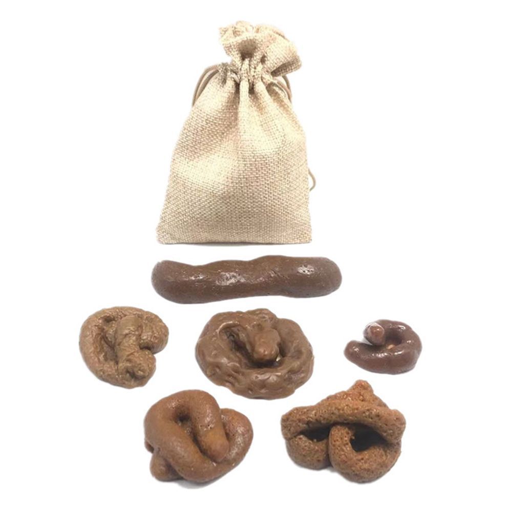 Fake Poop Gag Gift - 6 шт., глотка, антистресс, праздничный гаджет