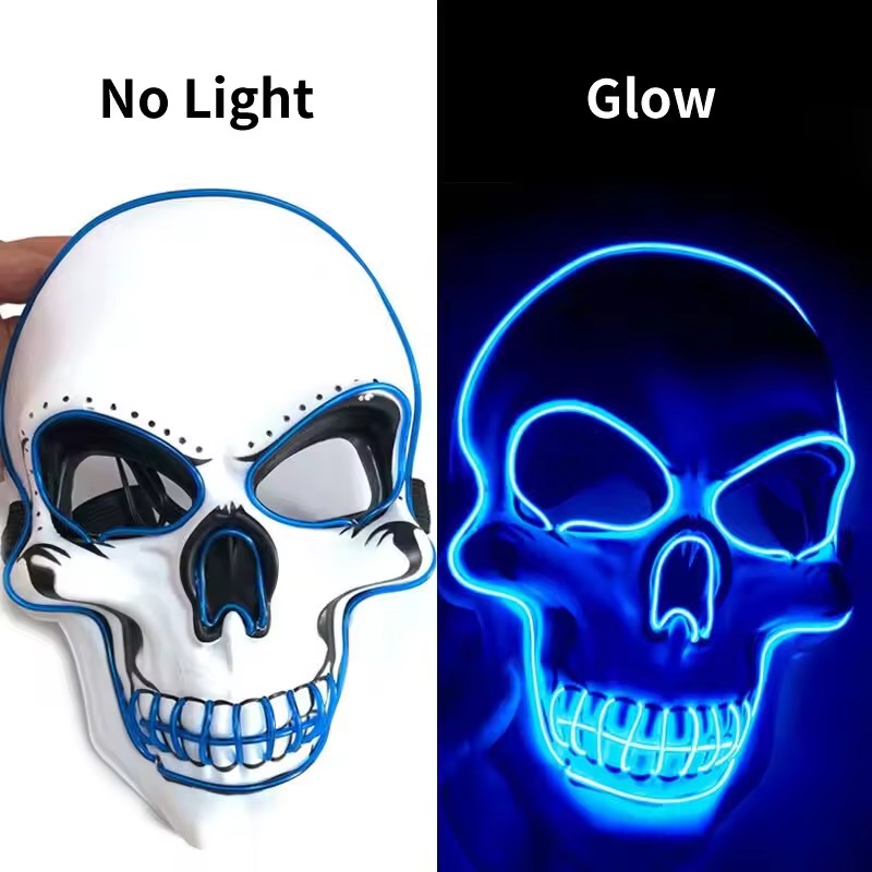 Led Purge Mask Halloween - Неоновая маска со светодиодной подсветкой, яркая