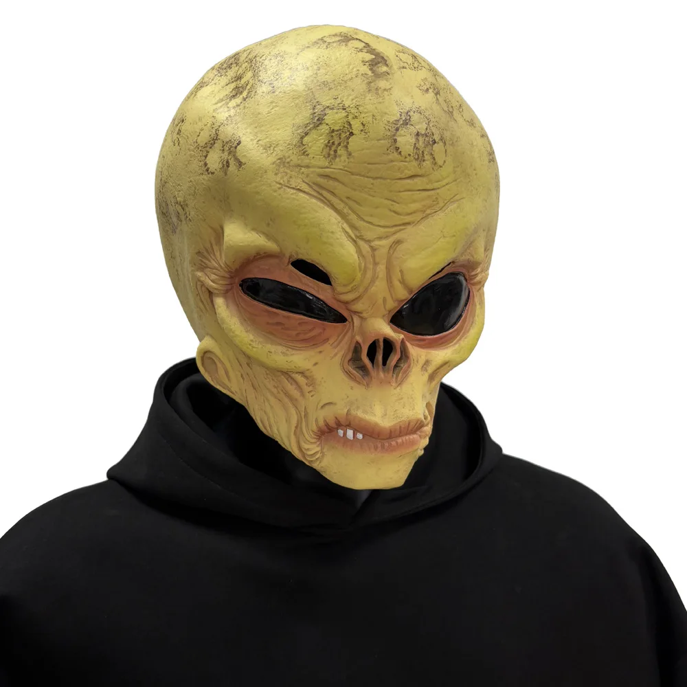 Забавная маска-череп инопланет – обзор и цена Latex Alien Mask Realistic