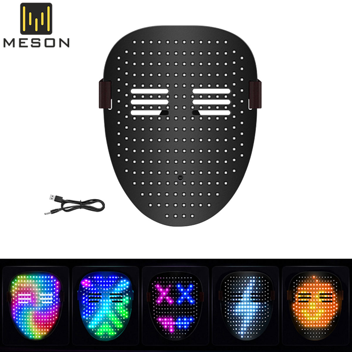 Беспроводная неоновая LED-маск – обзор и цена Led Purge Mask Halloween