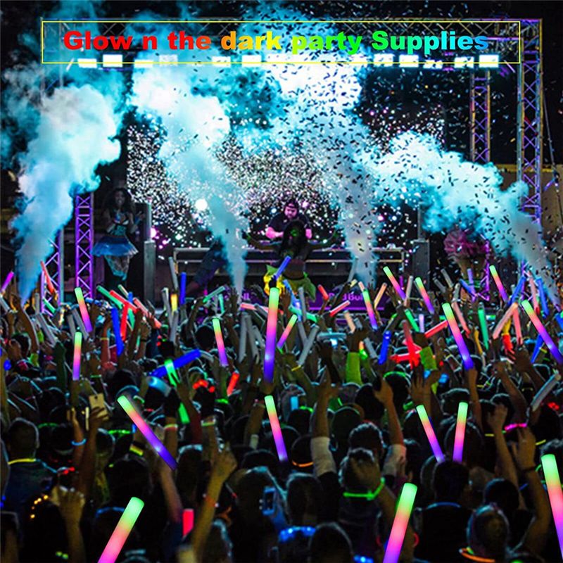 Светящиеся палочки A75K оптом, – обзор и цена Flashing Led Foam Sticks Party