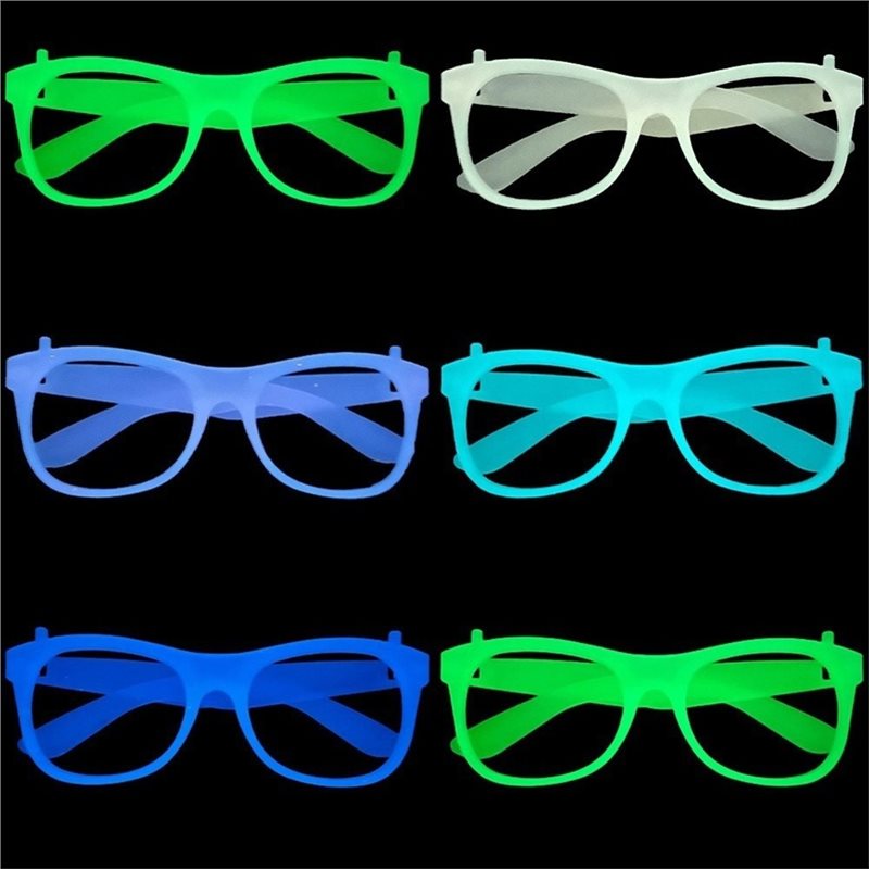 WCS – светящиеся в темноте очк – обзор и цена Glow In The Dark Party Glasses