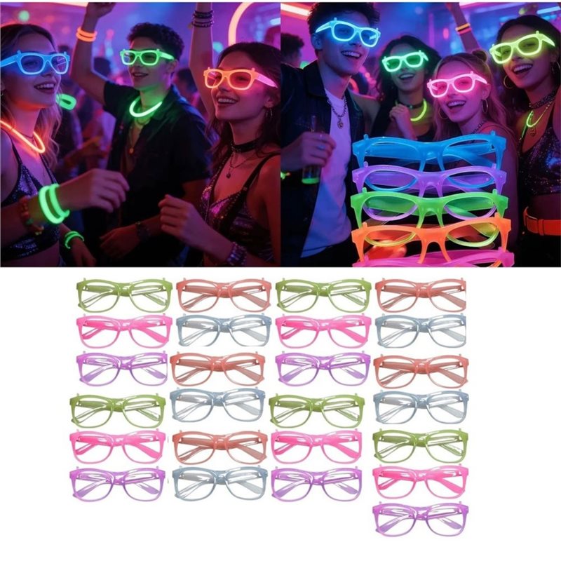 WCS – светящиеся в темноте очк – обзор и цена Glow In The Dark Party Glasses
