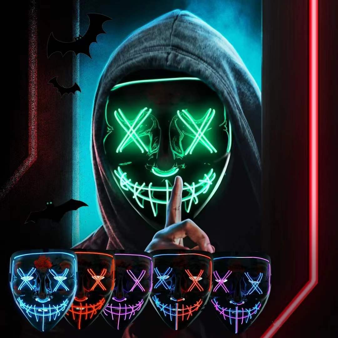 Светящаяся LED-маска на Хэллоу – обзор и цена Led Purge Mask Halloween