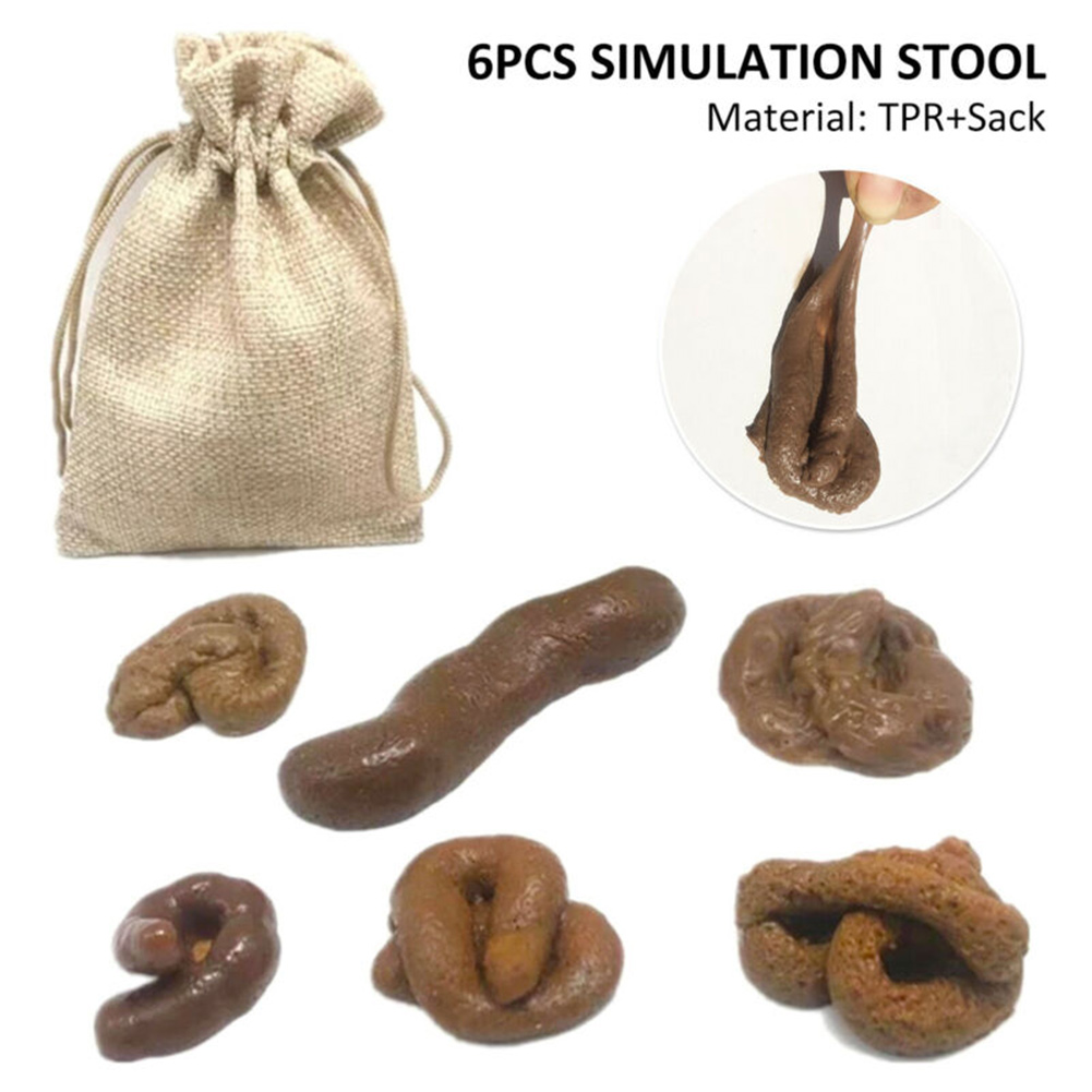 6 шт., реалистичные мягкие под – обзор и цена Fake Poop Gag Gift