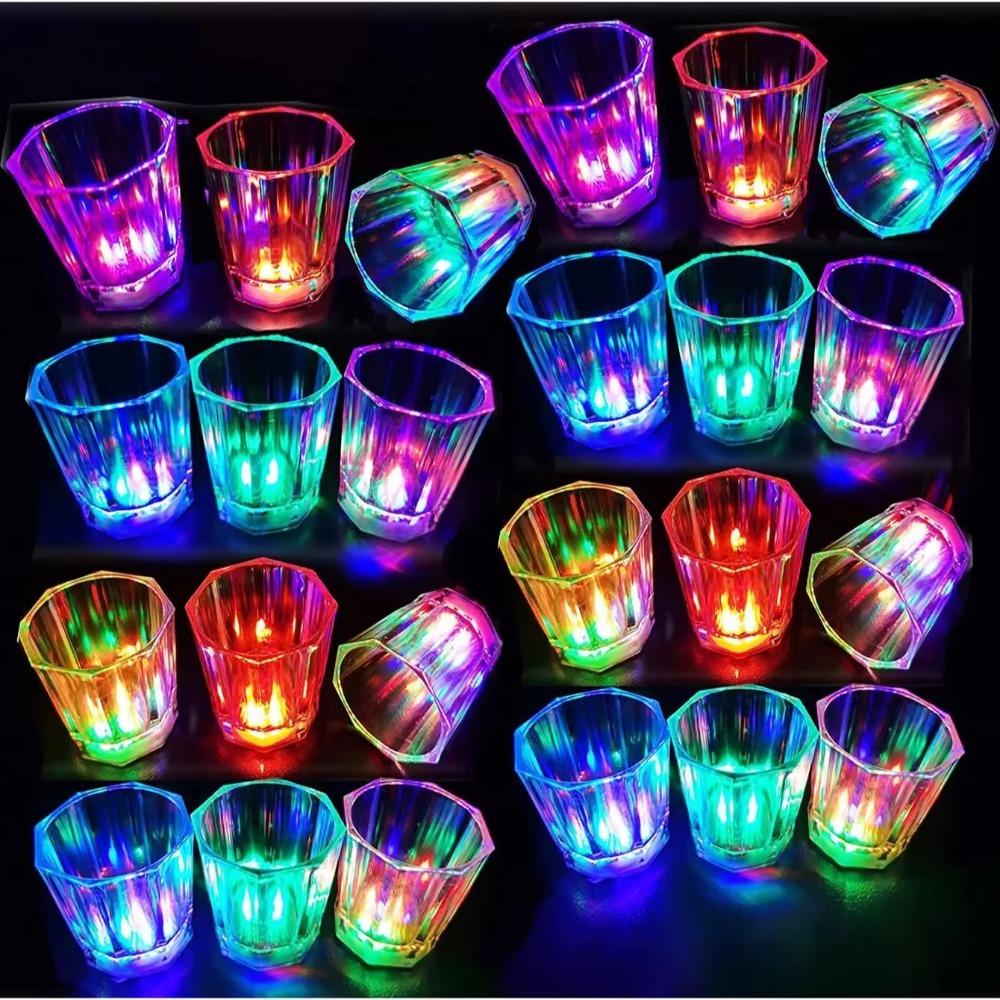 Набор из 12/24 штук: светодиод – обзор и цена Glow In The Dark Party Glasses