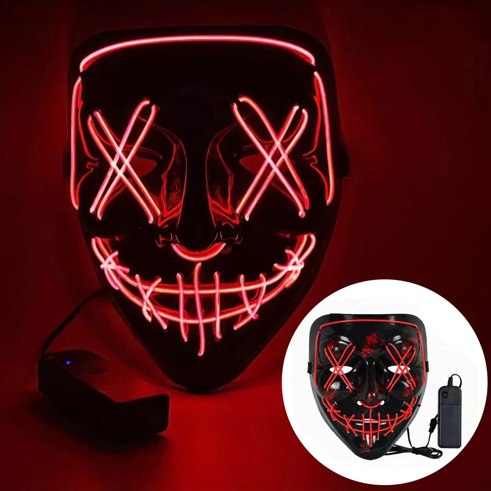 Маска для взрослых и детей, не – обзор и цена Led Purge Mask Halloween