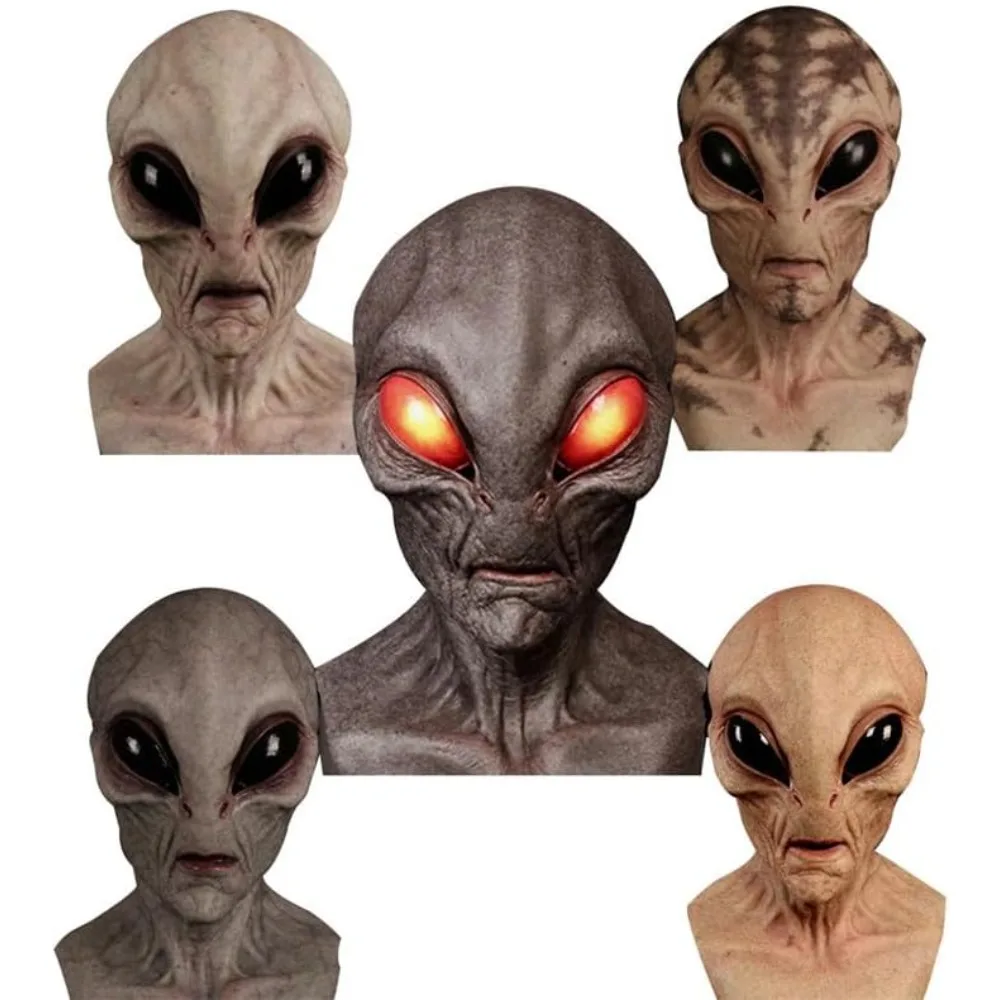 Горячая распродажа: маска иноп – обзор и цена Latex Alien Mask Realistic