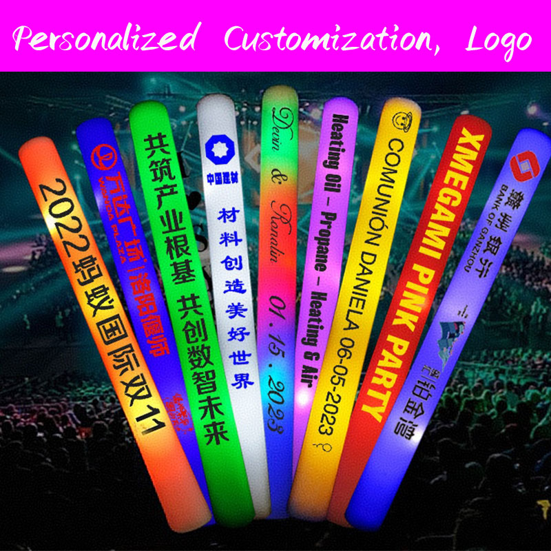 30 светодиодных светящихся пал – обзор и цена Flashing Led Foam Sticks Party
